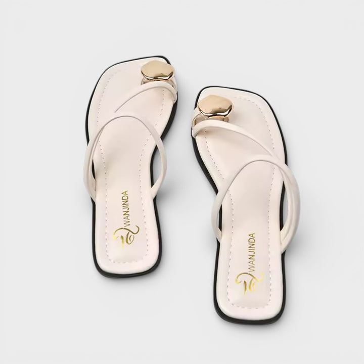 Sandalias Planas Punta Fina Mujer