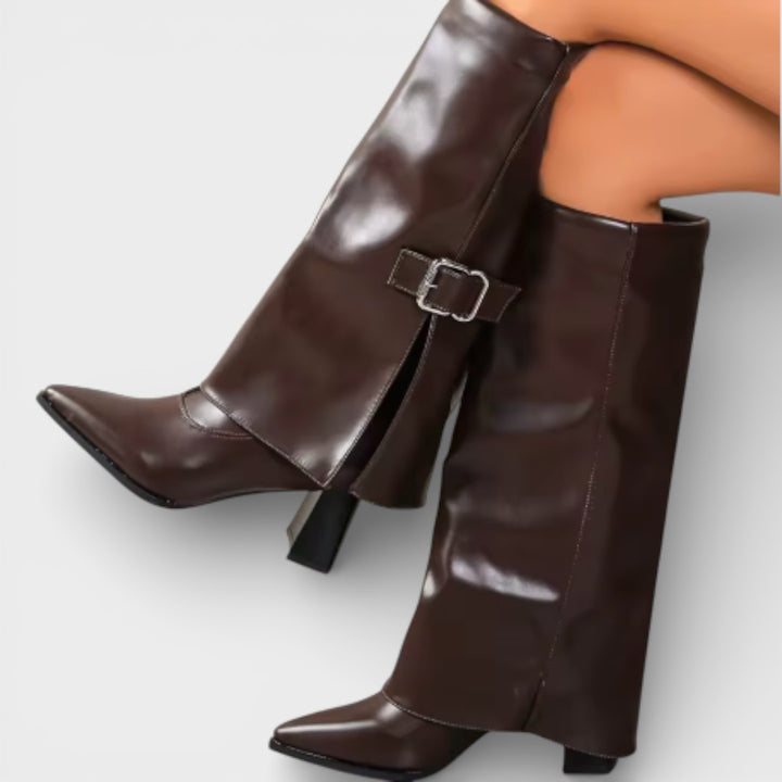 Botas Altas Punta Fina Tacón Mujer