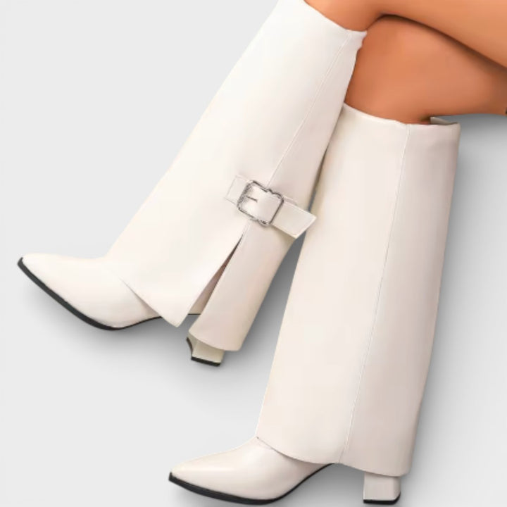 Botas Altas Punta Fina Tacón Mujer