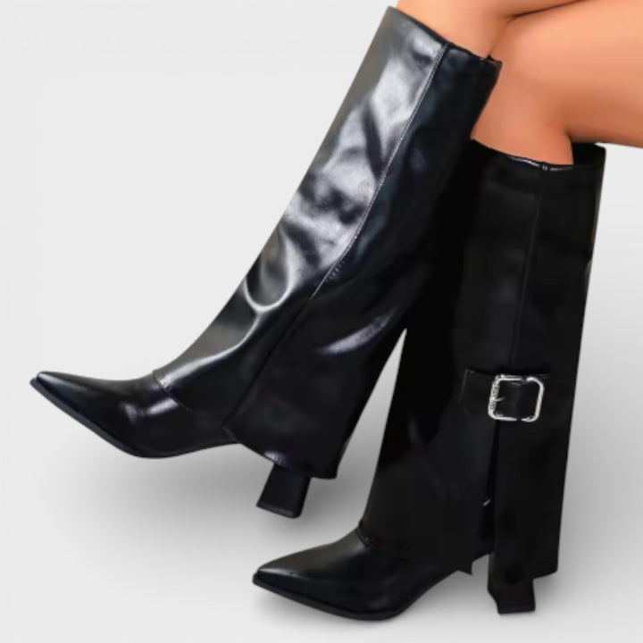 Botas Altas Punta Fina Tacón Mujer