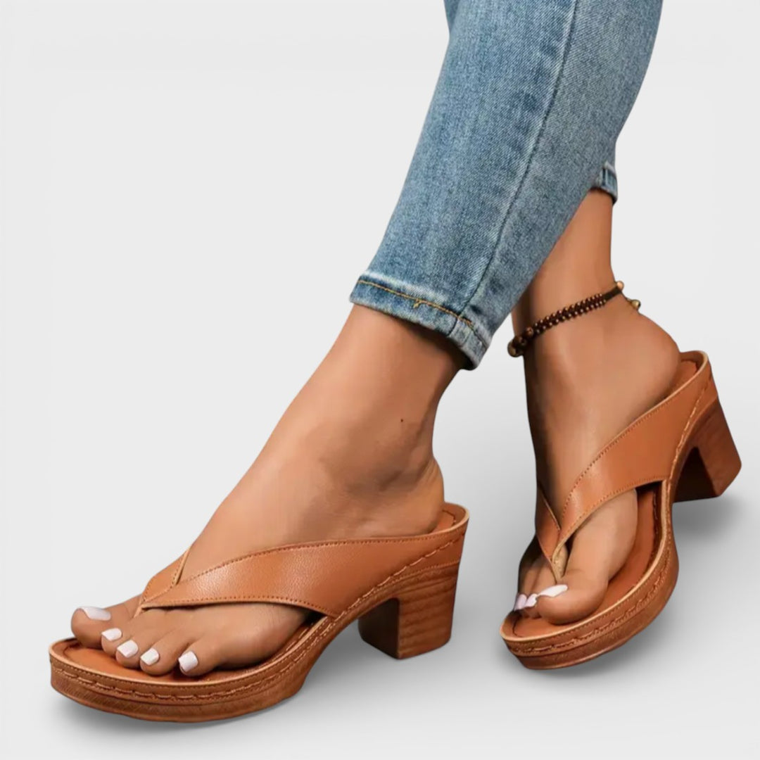 Sandalias Ortopédicas Tacón Bajo Mujer