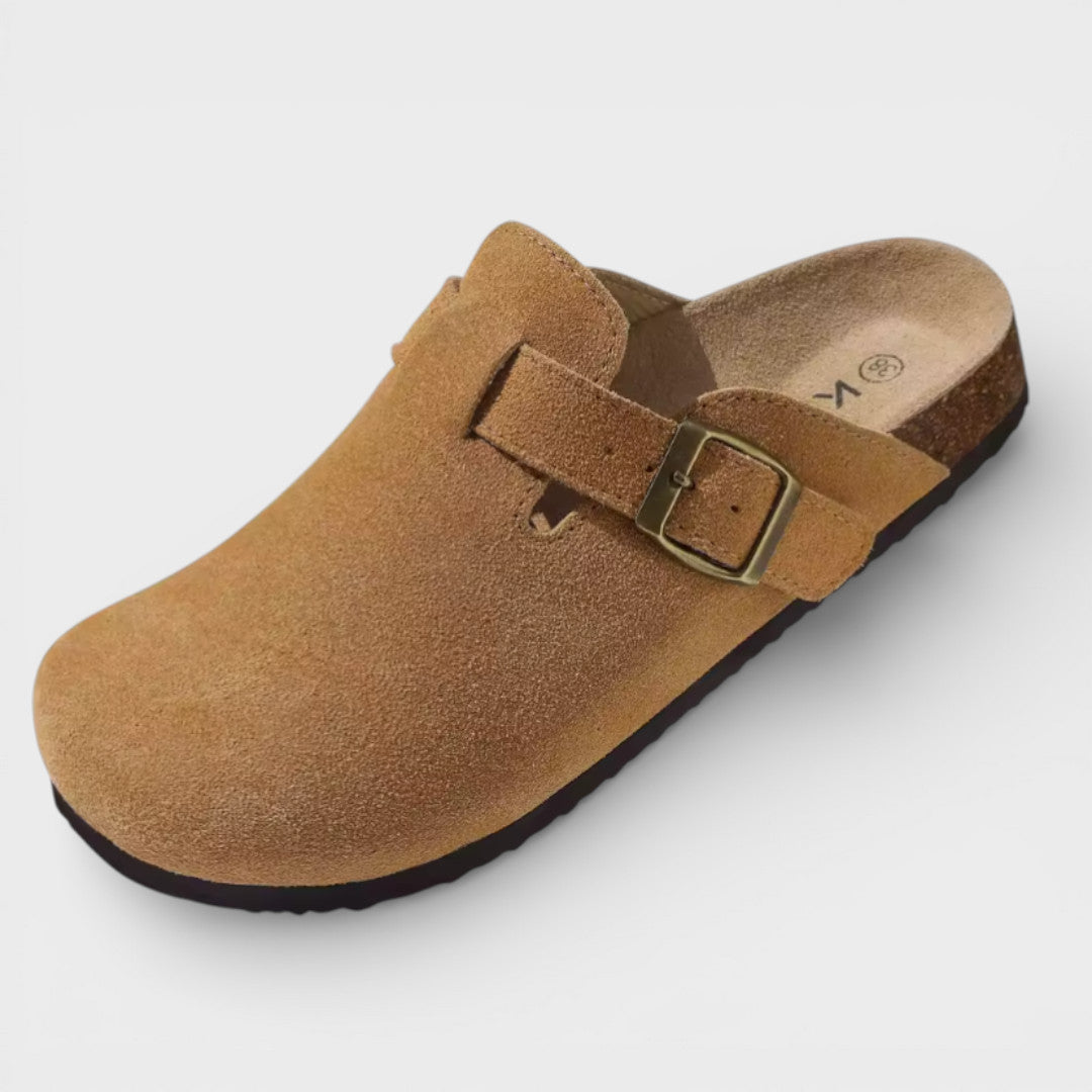 Zuecos Mujer Suela Corcho Hebilla