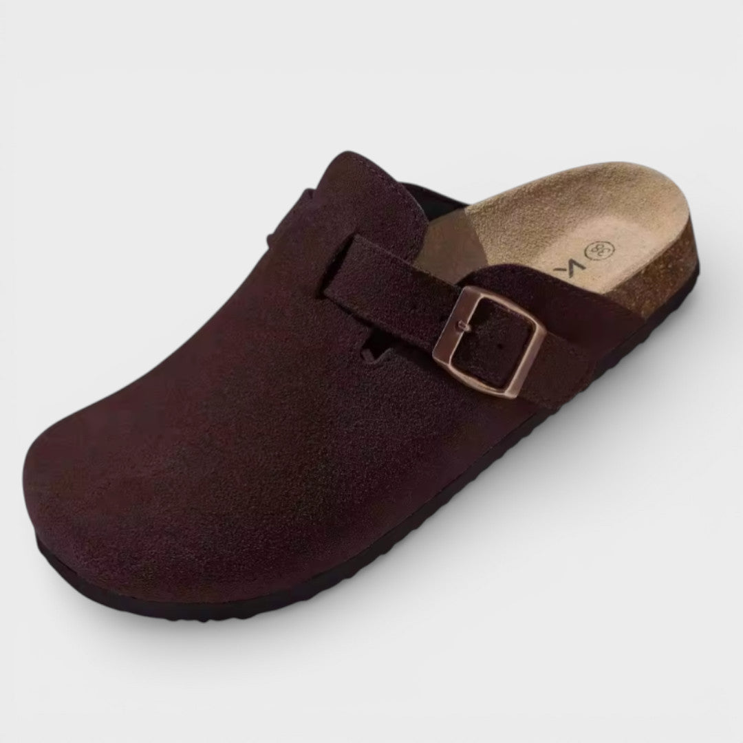 Zuecos Mujer Suela Corcho Hebilla