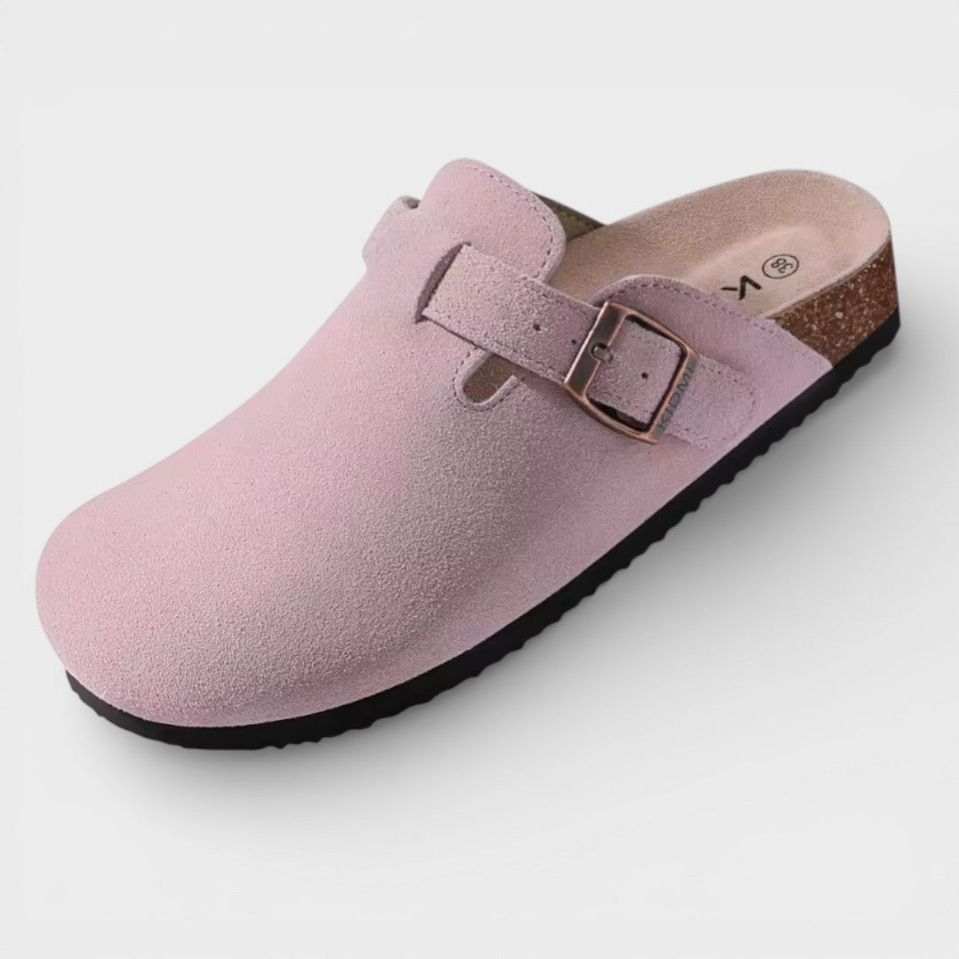 Zuecos Mujer Suela Corcho Hebilla