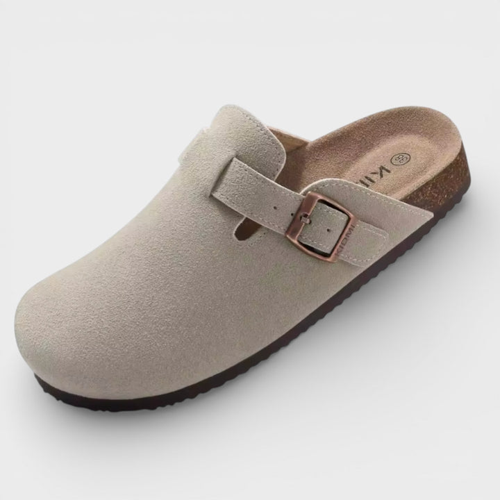 Zuecos Mujer Suela Corcho Hebilla