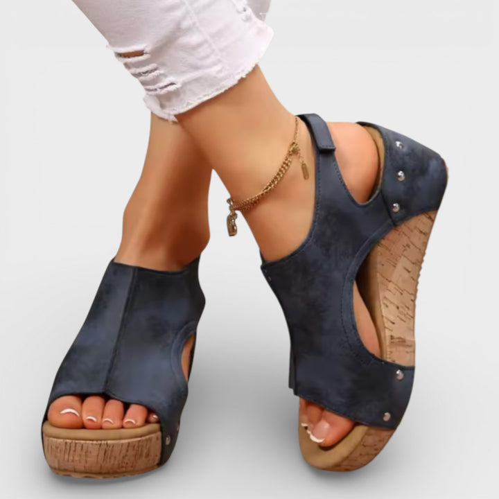 Sandalias Cuña Plataforma Mujer