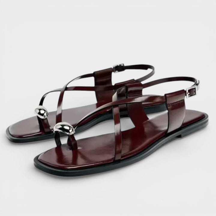 Sandalias Planas Mujer Correa Cruzada