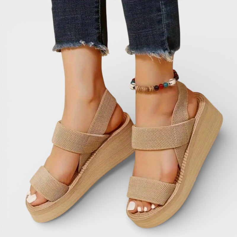 Sandalias Cuña Plataforma Mujer