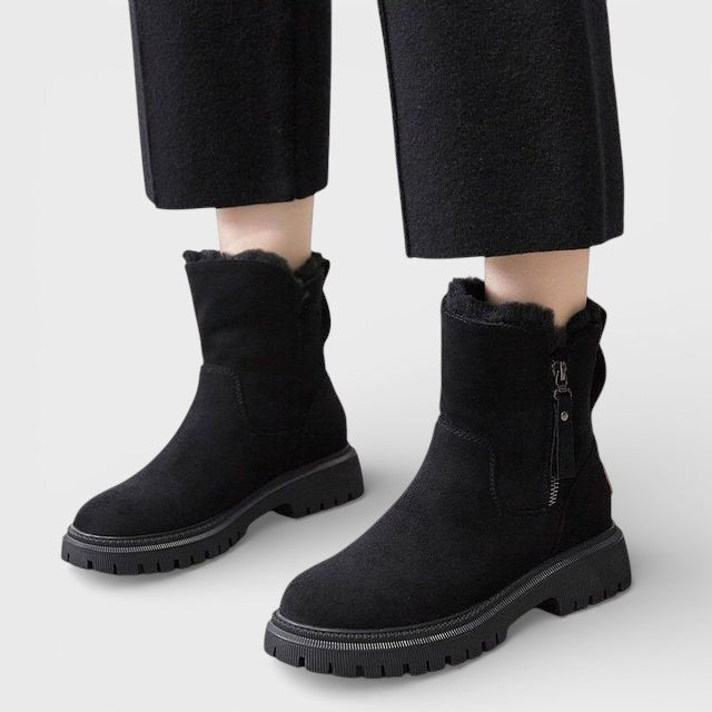 Botas Invierno Nieve Mujer Impermeables Cremallera Lateral