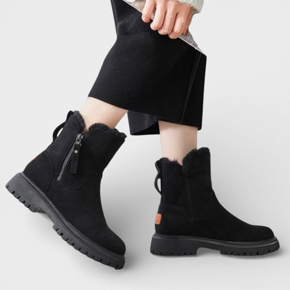 Botas Invierno Nieve Mujer Impermeables Cremallera Lateral