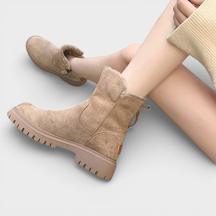 Botas Invierno Nieve Mujer Impermeables Cremallera Lateral