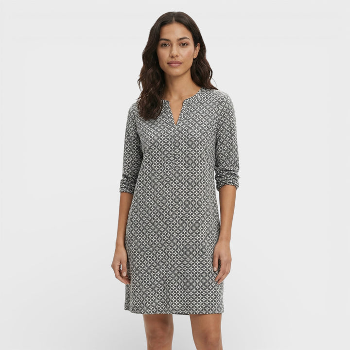 Vestido Mini Vintage Manga 3/4