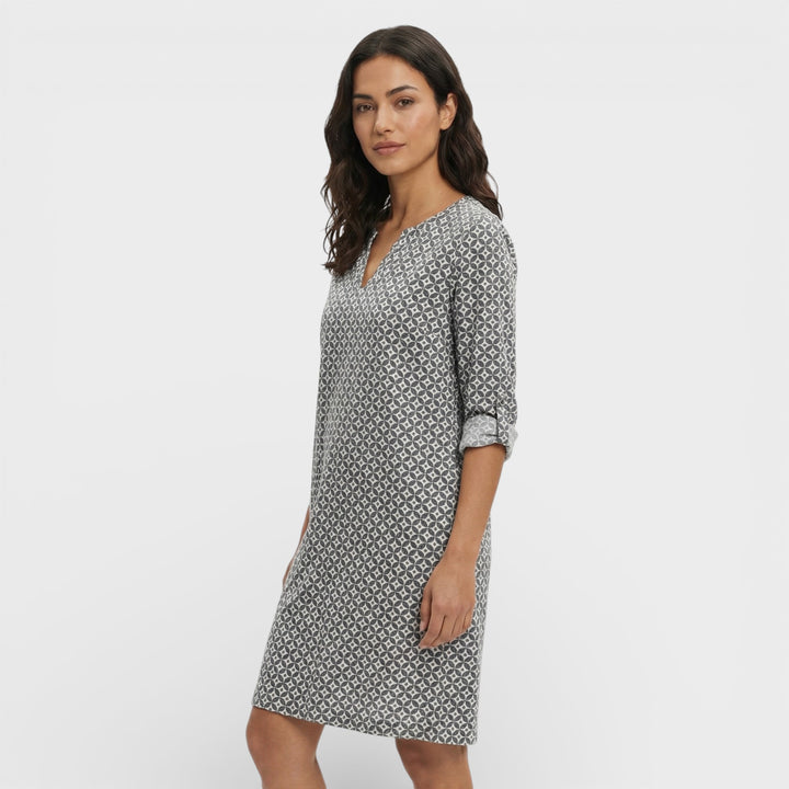 Vestido Mini Vintage Manga 3/4