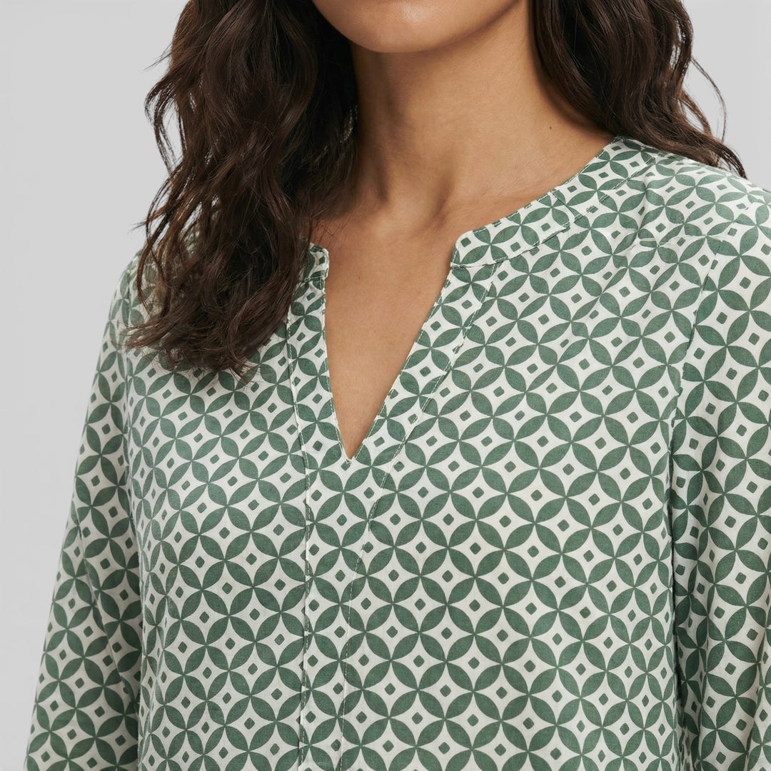 Vestido Mini Vintage Manga 3/4