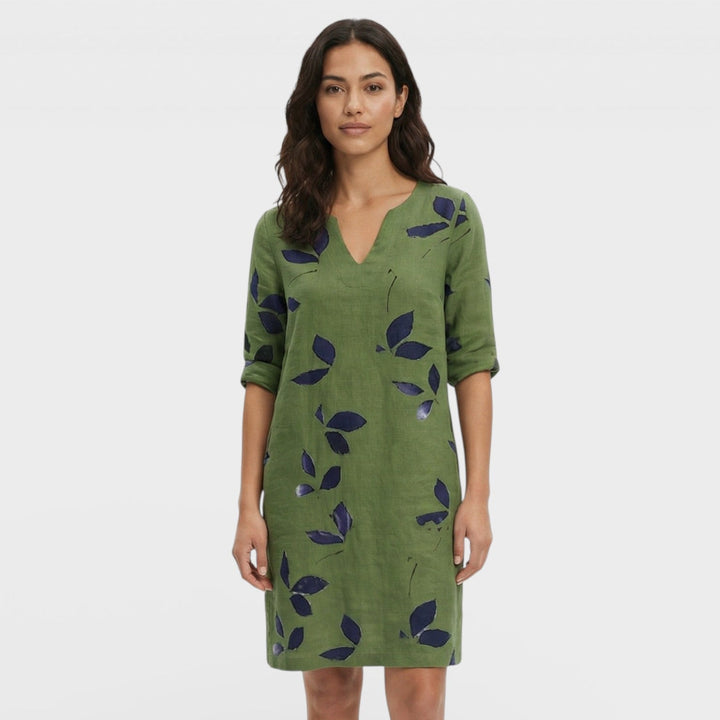 Vestido Mini Vintage Escote V