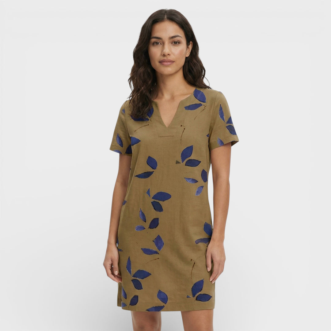 Vestido Mini Vintage Escote V