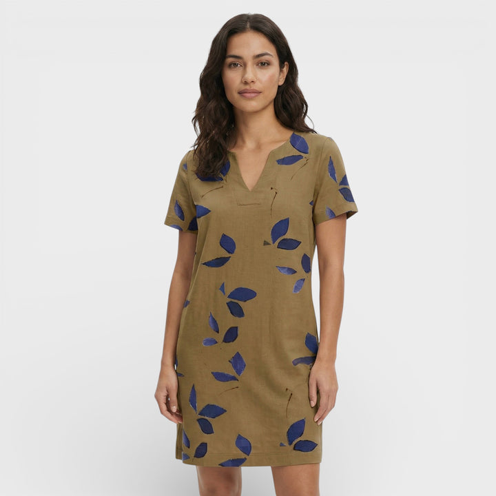 Vestido Mini Vintage Escote V