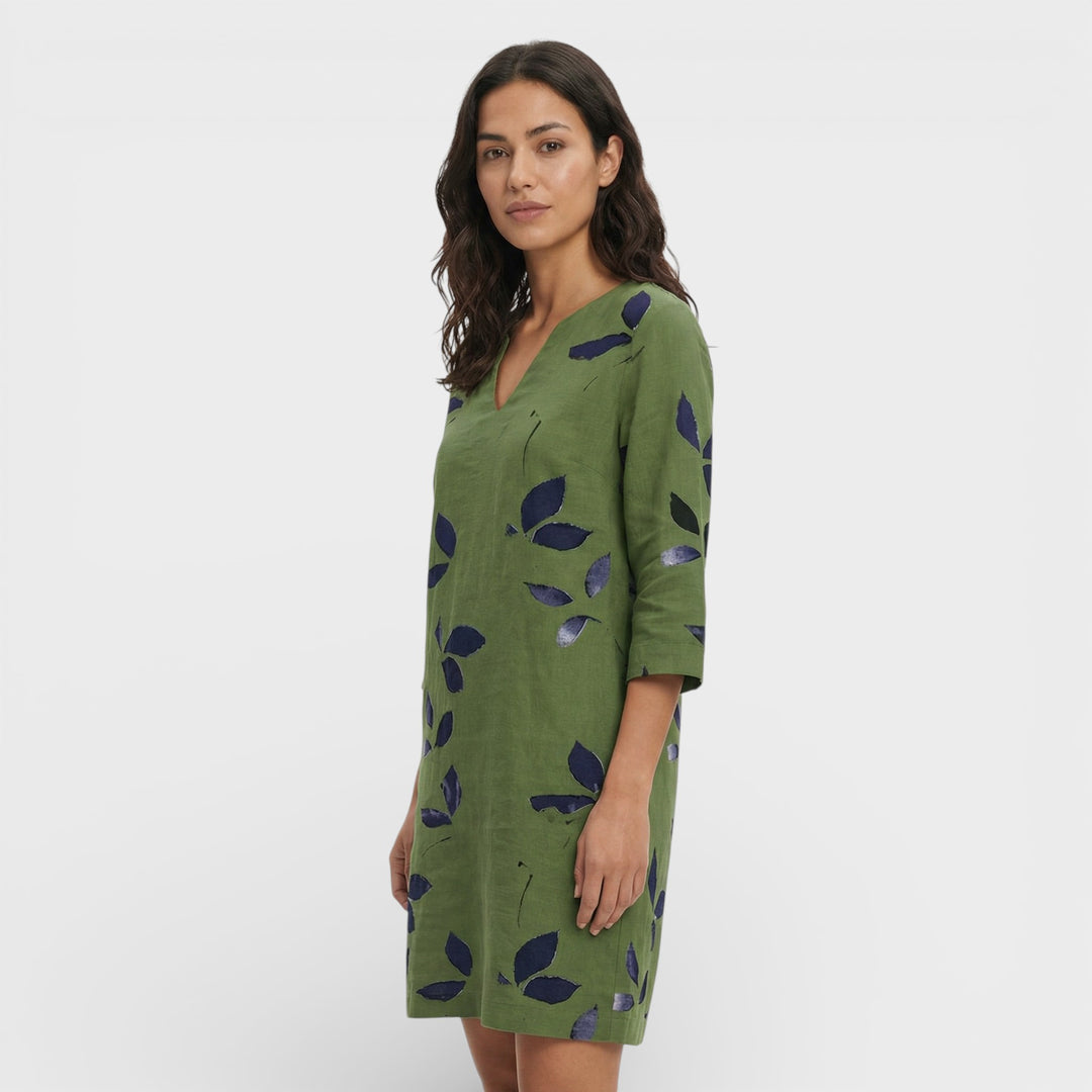 Vestido Mini Vintage Escote V