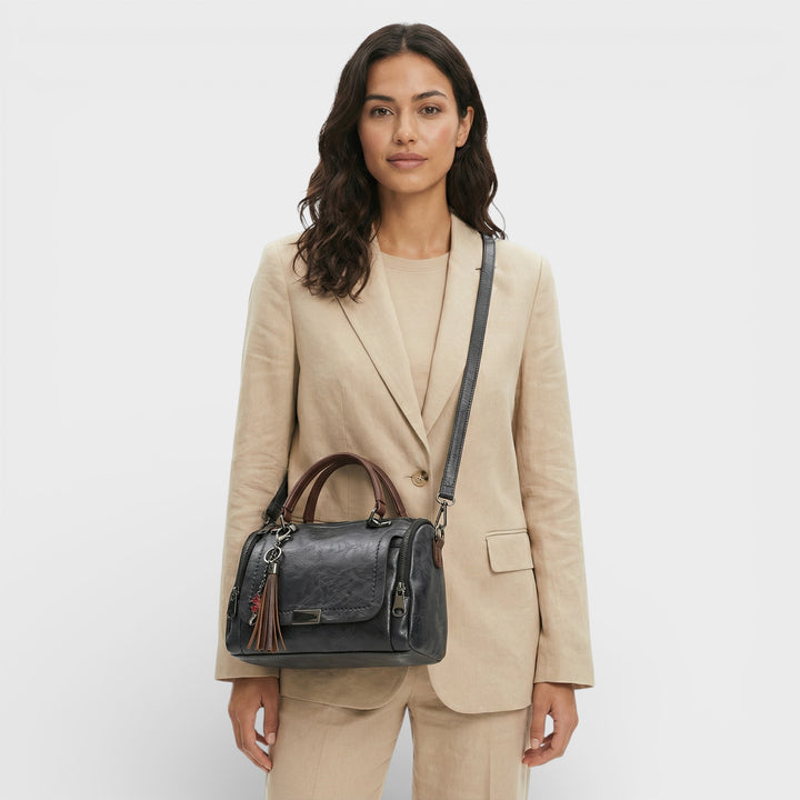 Bolso de Hombro con Borlas Mujer