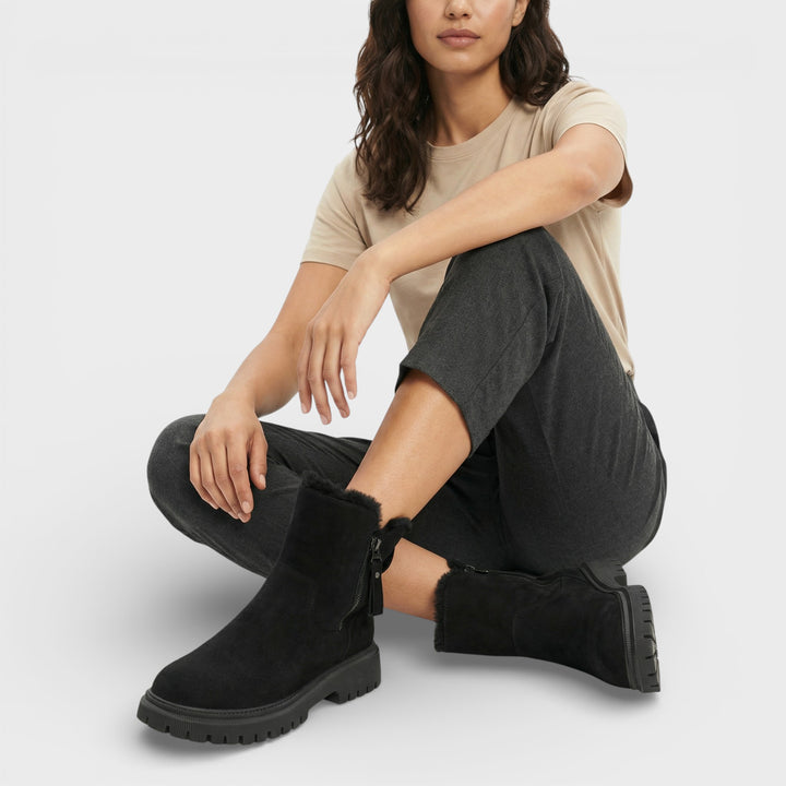 Botas Invierno Nieve Mujer Impermeables Cremallera Lateral