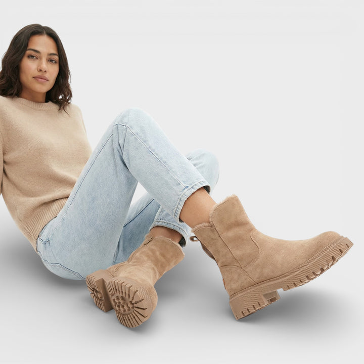 Botas Invierno Nieve Mujer Impermeables Cremallera Lateral