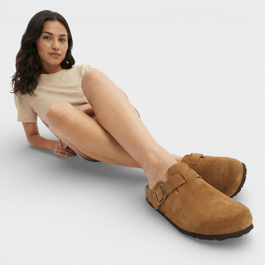 Zuecos Mujer Suela Corcho Hebilla