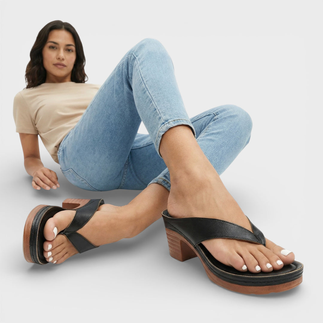 Sandalias Ortopédicas Tacón Bajo Mujer