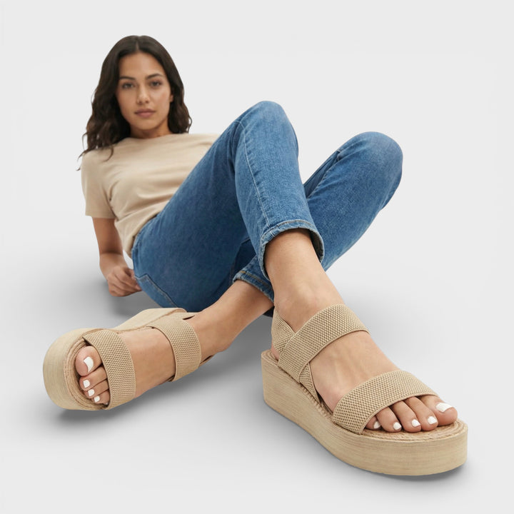 Sandalias Cuña Plataforma Mujer