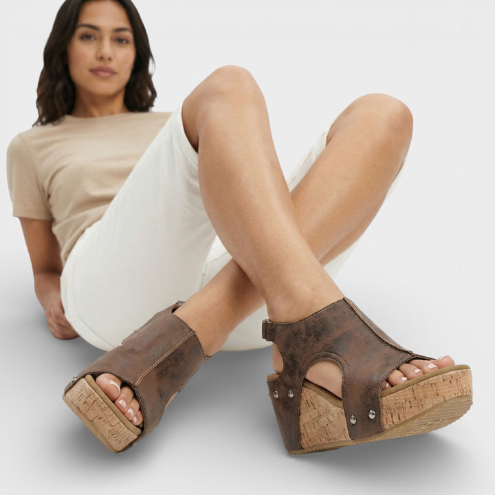 Sandalias Cuña Plataforma Mujer