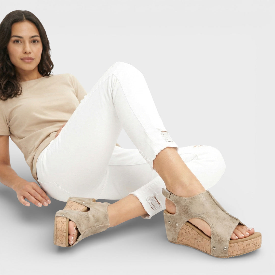 Sandalias Cuña Plataforma Mujer