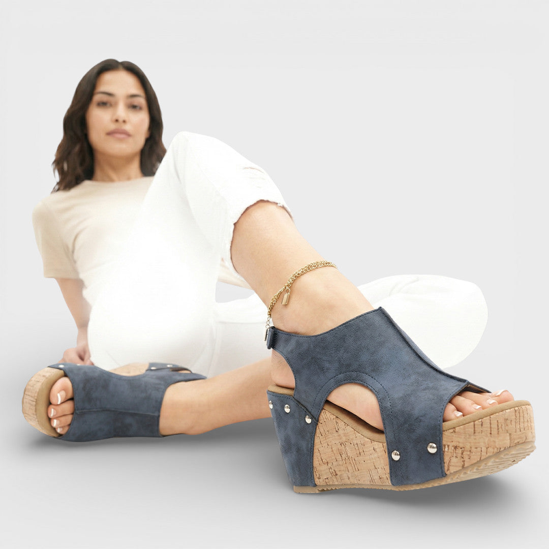 Sandalias Cuña Plataforma Mujer