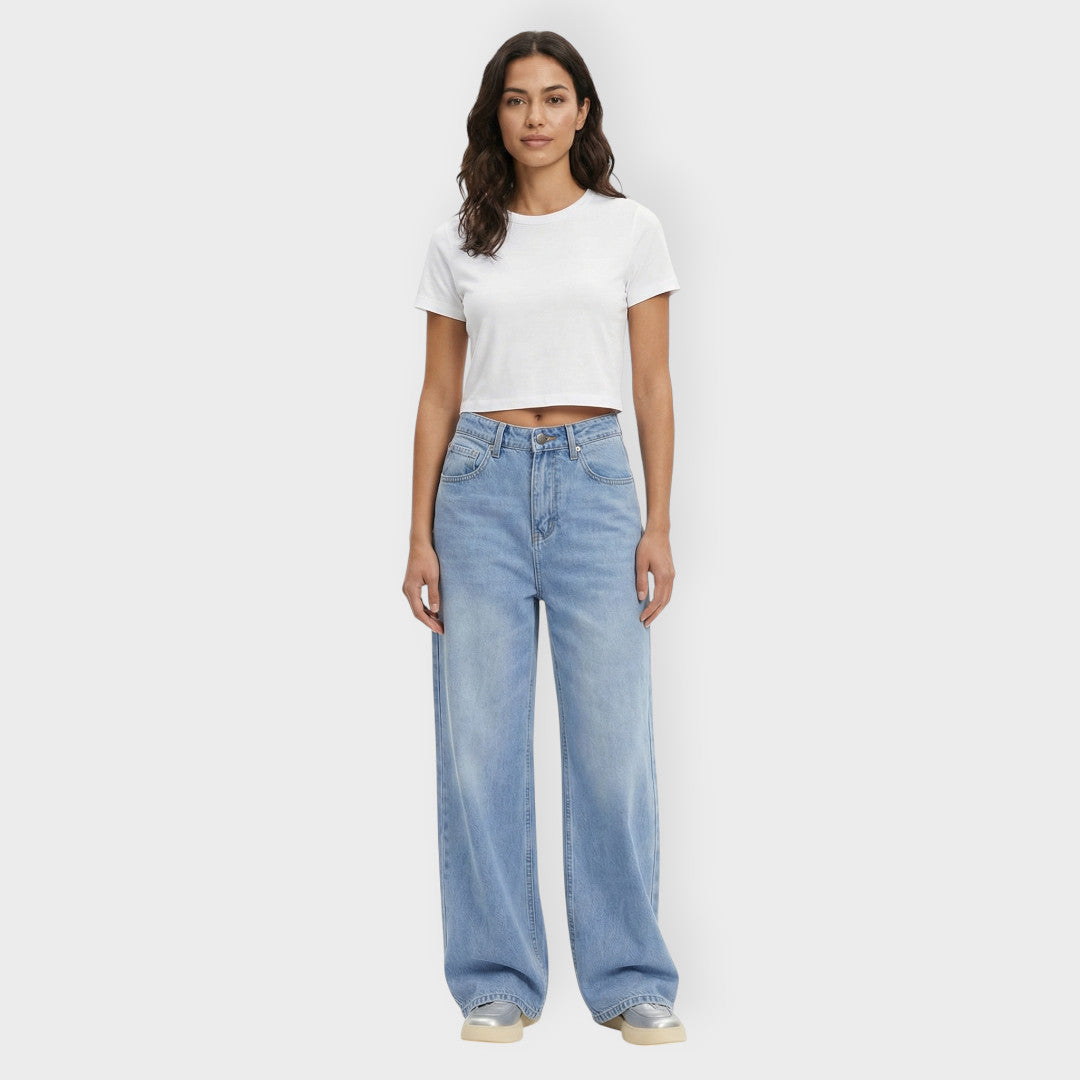 Vaqueros Baggy Mujer Pierna Ancha