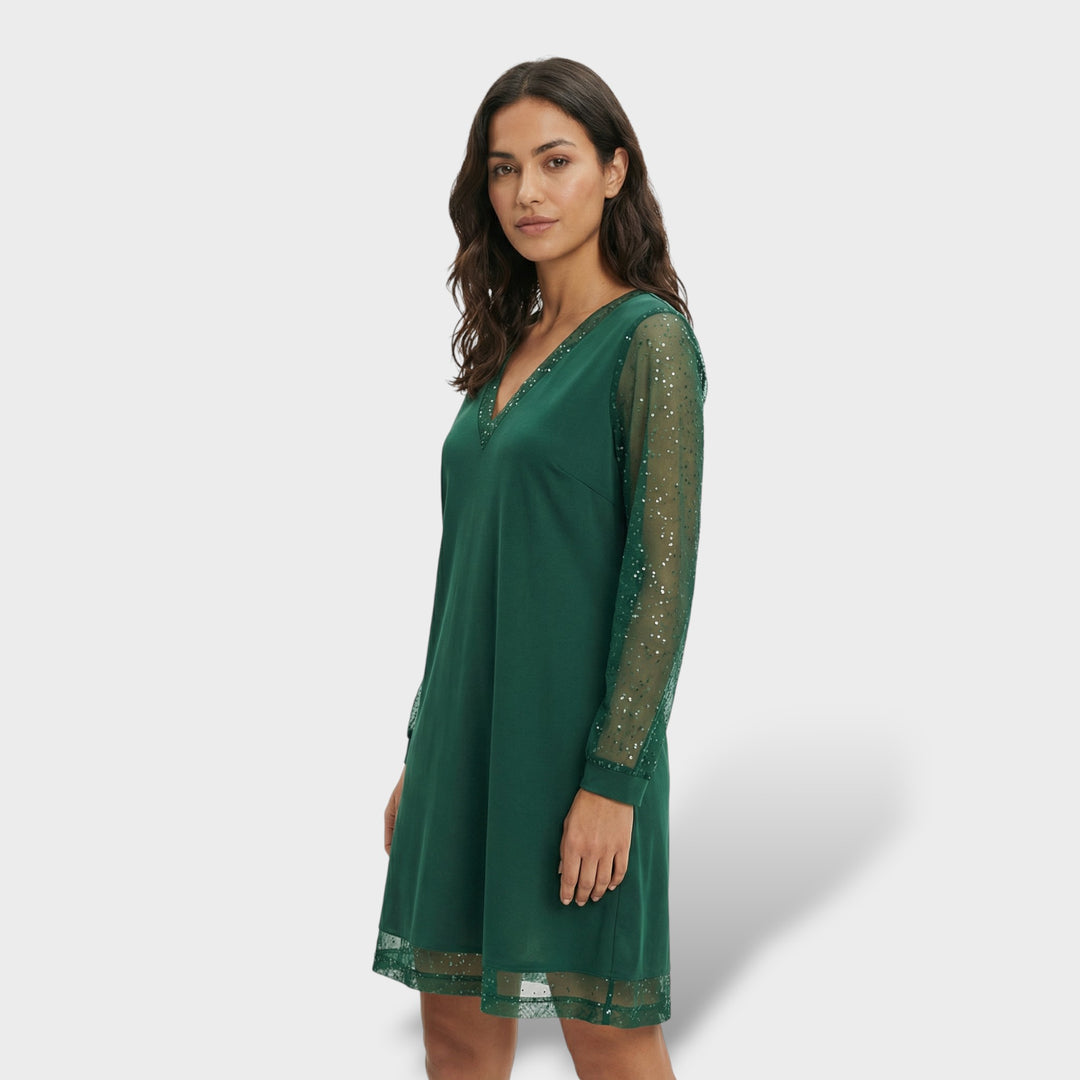 Vestido Midi Elegante Escote En V