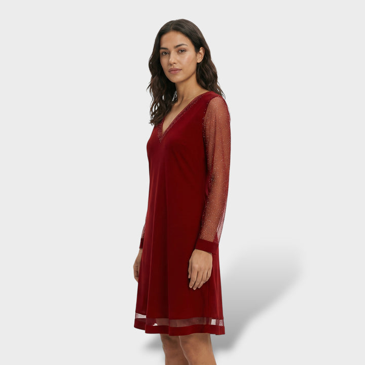 Vestido Midi Elegante Escote En V