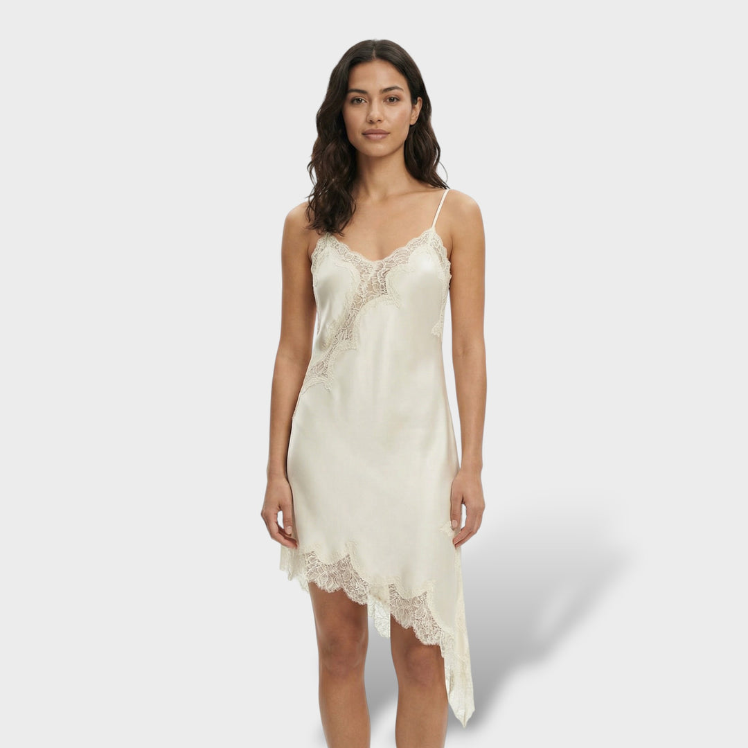 Vestido Mini Encaje Espalda Descubierta