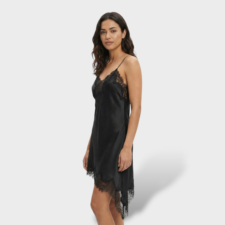 Vestido Mini Encaje Espalda Descubierta