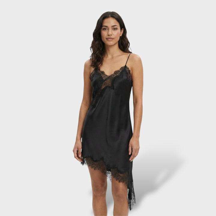 Vestido Mini Encaje Espalda Descubierta