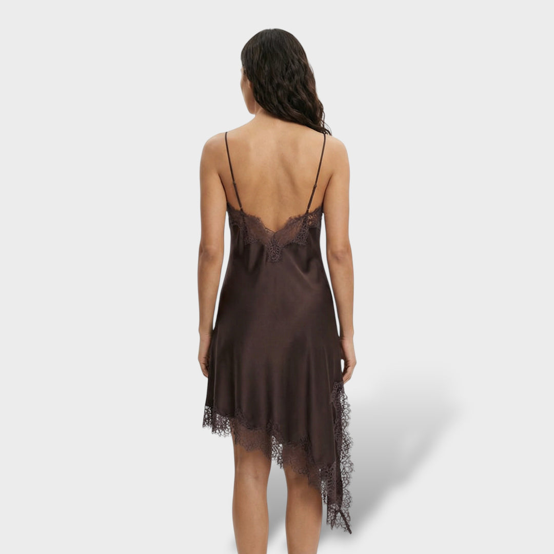 Vestido Mini Encaje Espalda Descubierta