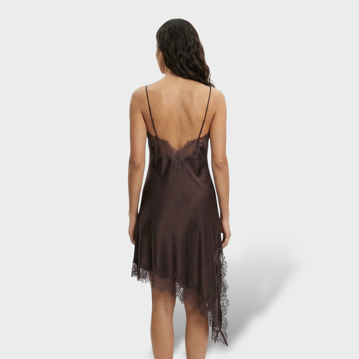 Vestido Mini Encaje Espalda Descubierta