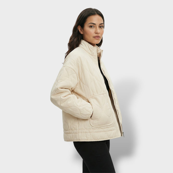 Chaqueta Acolchada Mujer Cuello Alto