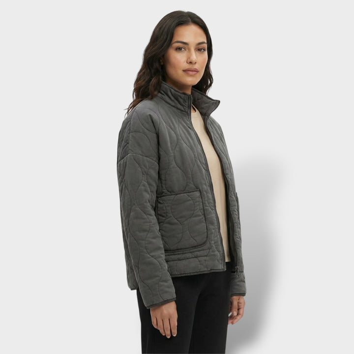 Chaqueta Acolchada Mujer Cuello Alto