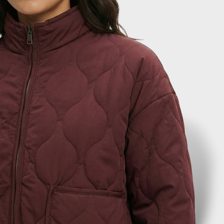 Chaqueta Acolchada Mujer Cuello Alto