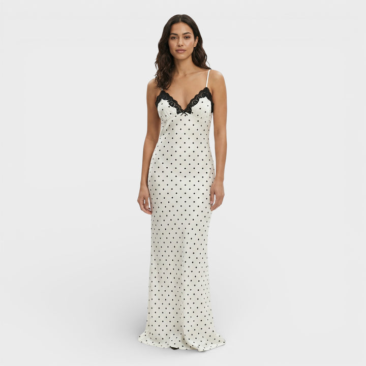 Vestido Largo Encaje Espalda Abierta