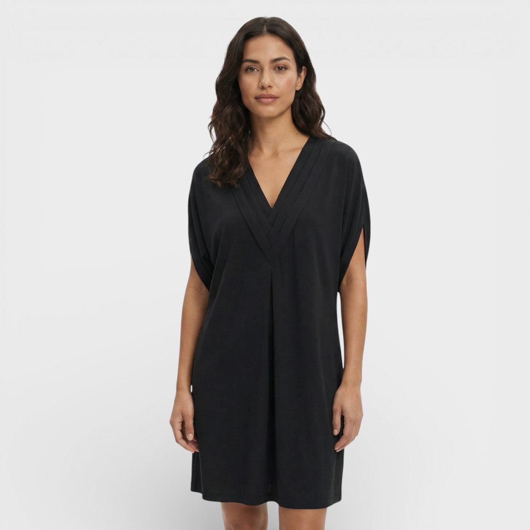 Vestido Elegante Mangas Abertas Mujer