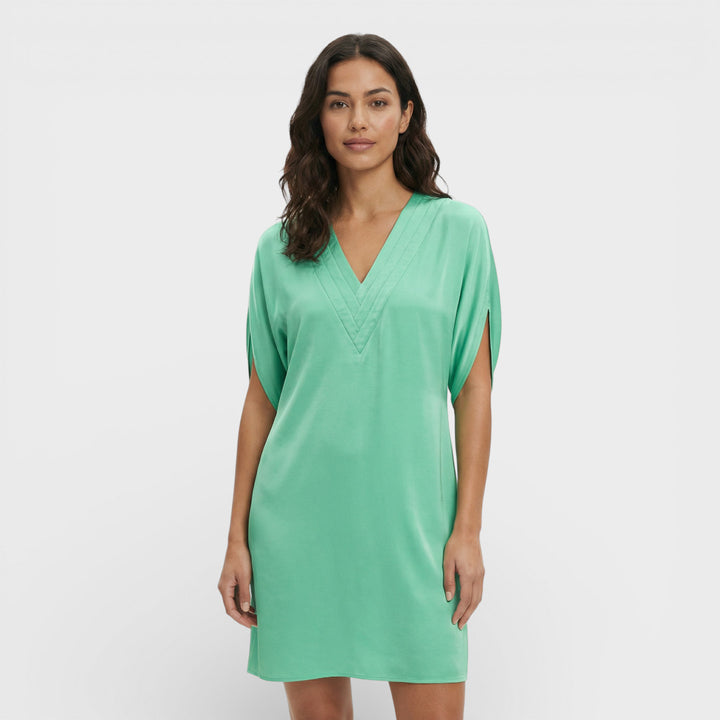 Vestido Elegante Mangas Abertas Mujer