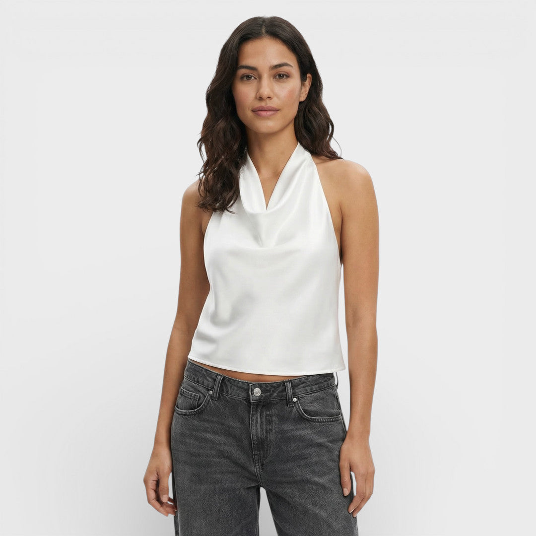 Top Halter Mujer Espalda Descubierta