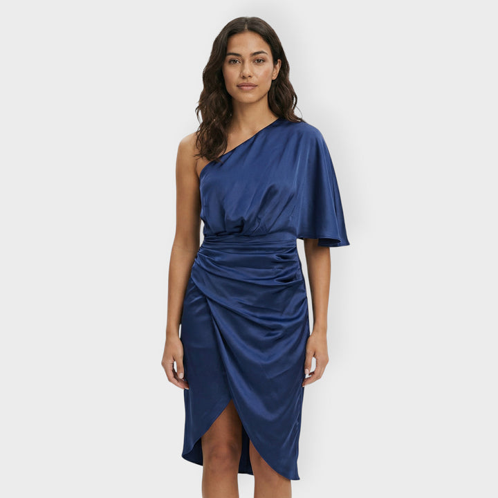 Vestido Fiesta Mujer Un Hombro