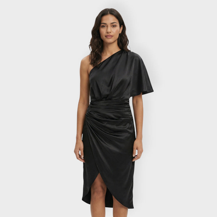 Vestido Fiesta Mujer Un Hombro