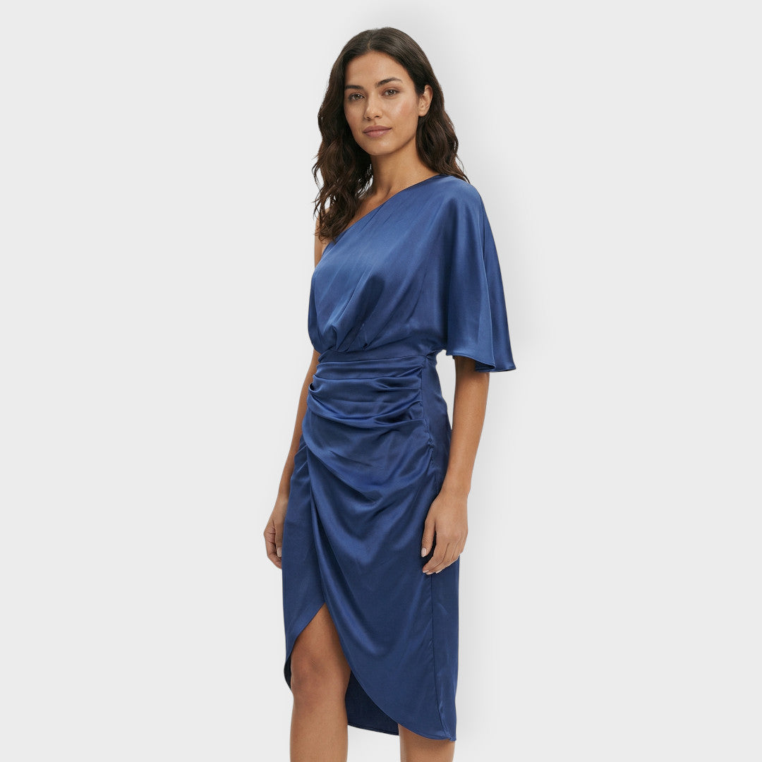 Vestido Fiesta Mujer Un Hombro