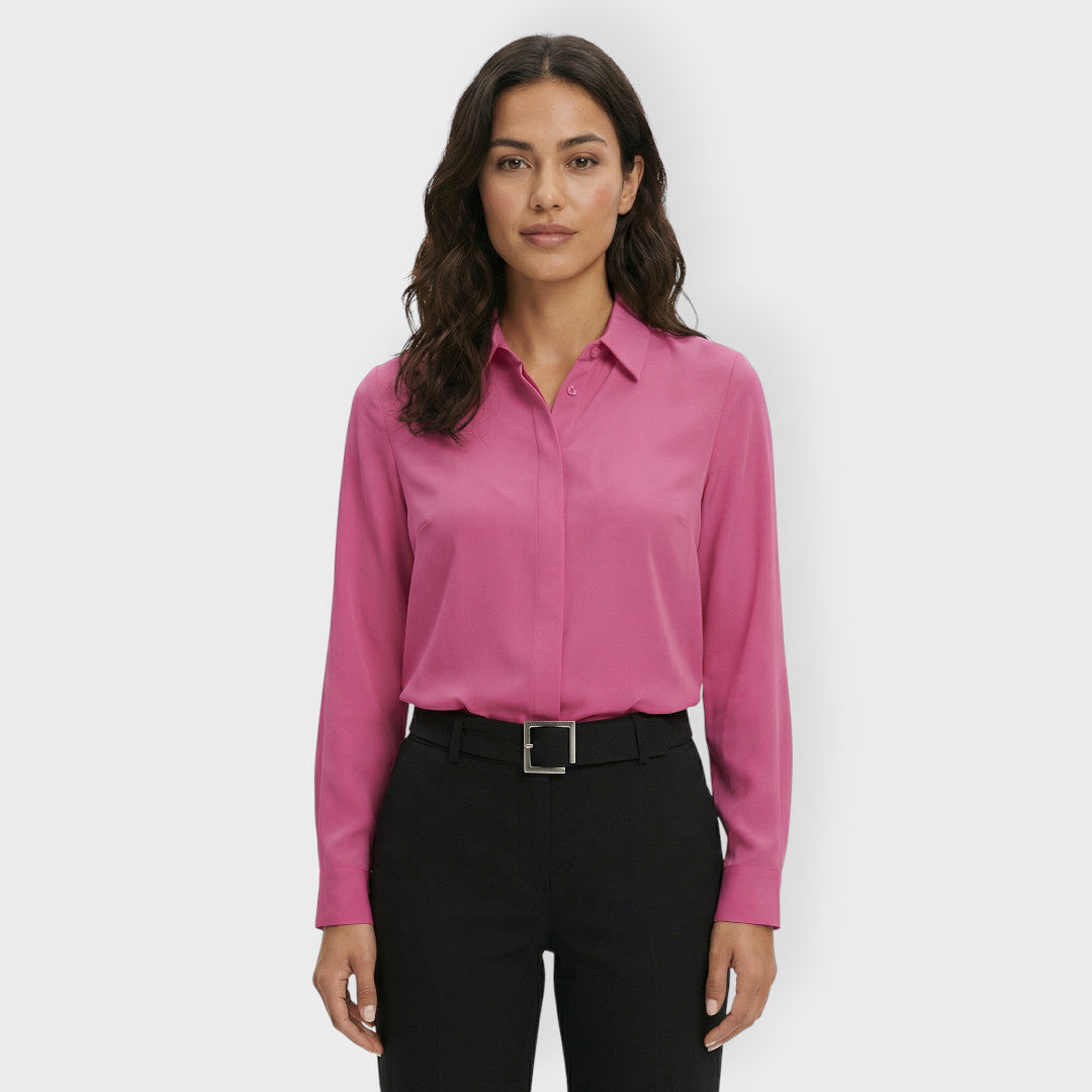 Camisa Blanca Mujer Elegante Trabajo